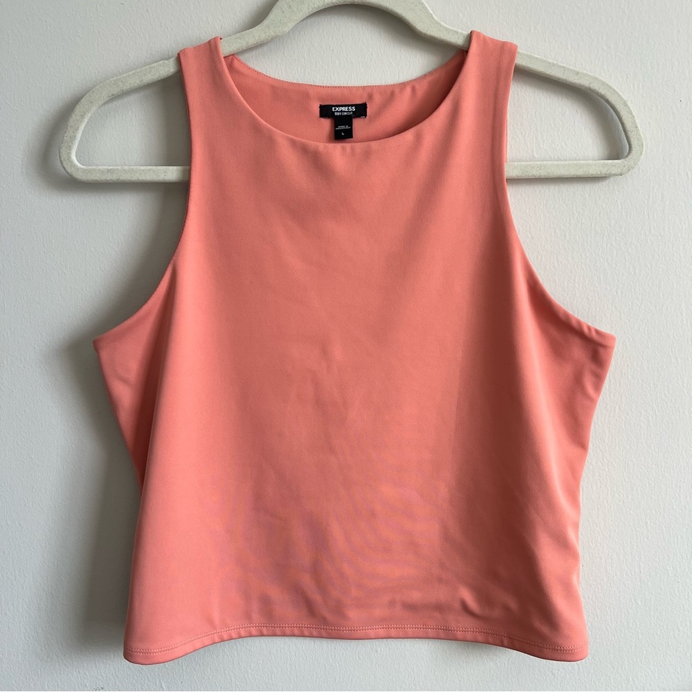 🩷 Never Worn - Express Body Contour High Neck Cropped Tank - Large